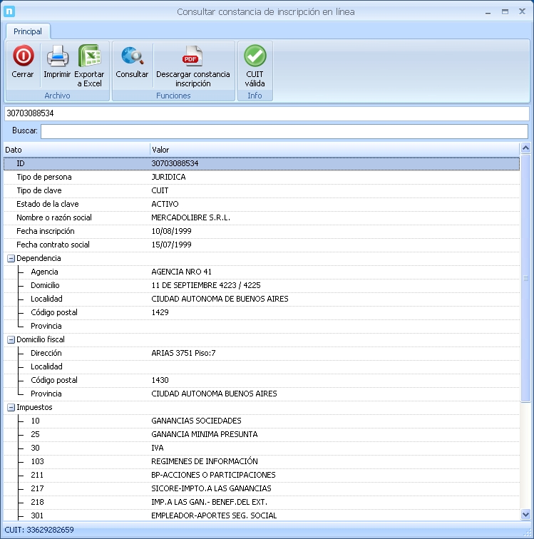 NeoFactura-ARCA-Constancia