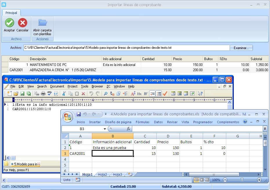 NeoFactura-ImportarComprobante